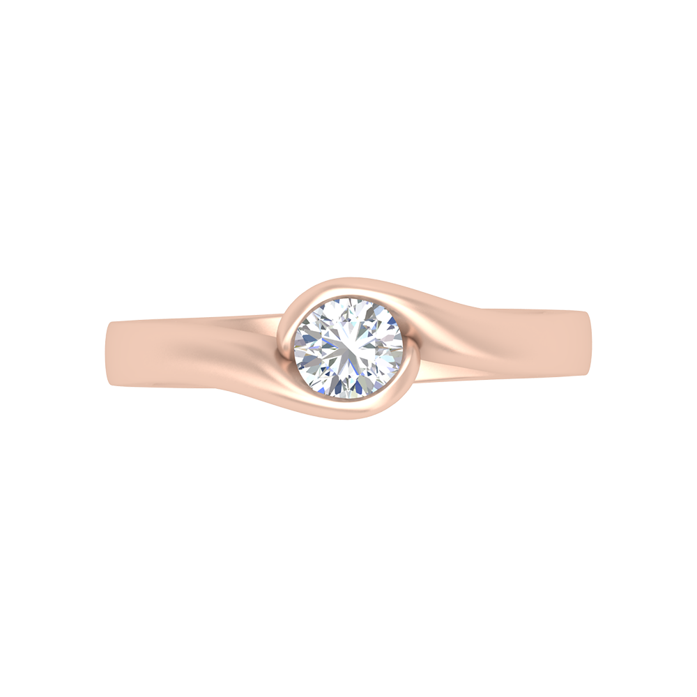 Mesmerizing Solitaire Ring In 925 Sterling Silver - Two