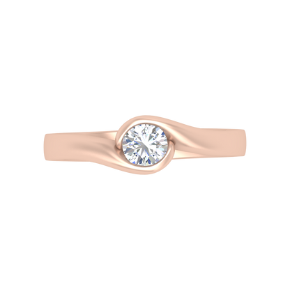 Mesmerizing Solitaire Ring In 925 Sterling Silver - Two