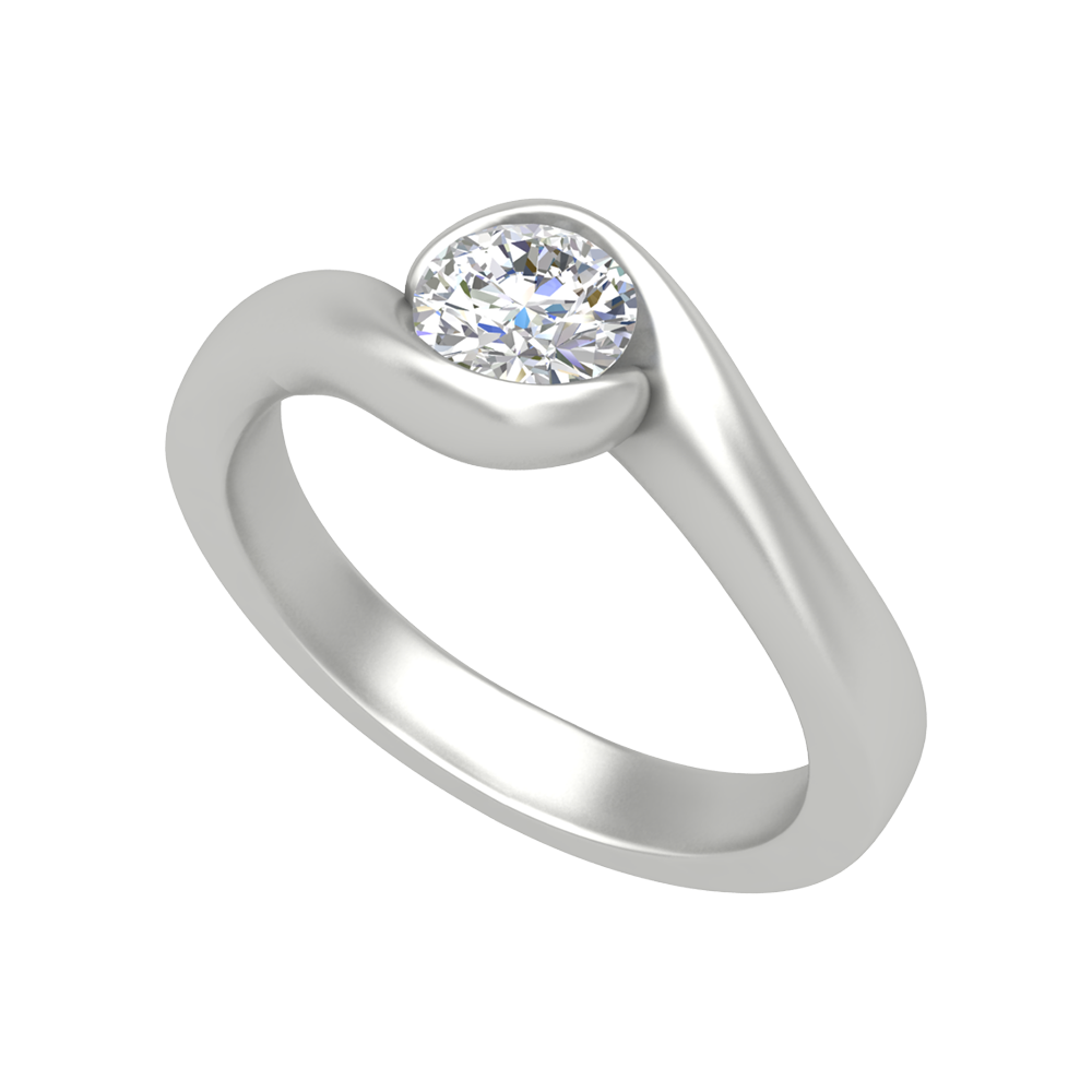 Mesmerizing Solitaire Ring - Five