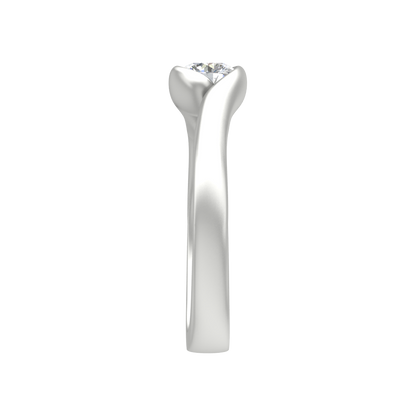 Mesmerizing Solitaire Ring In 925 Sterling Silver - Seven