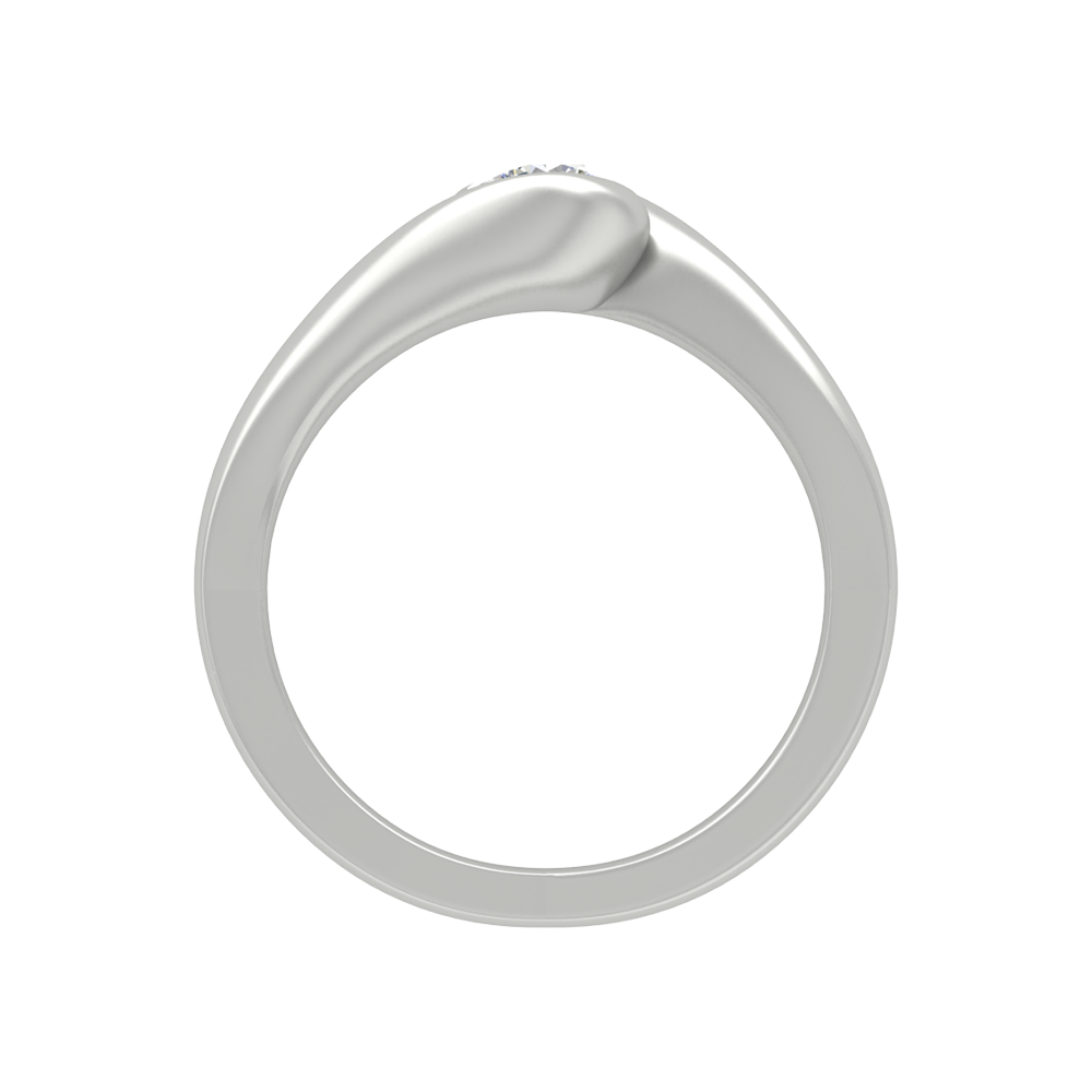 Mesmerizing Solitaire Ring In 925 Sterling Silver - Eight