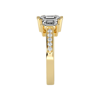 Mesmerizing Three Stone Ring - Seven