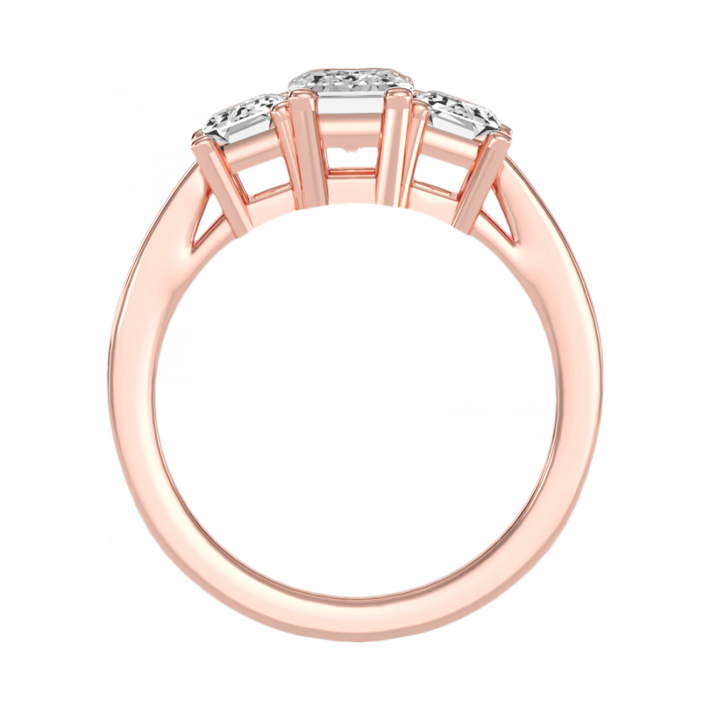 Mesmerizing Three Stone Ring - Nine