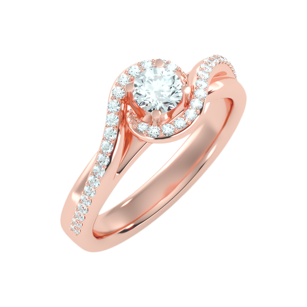 Milagro Halo Ring In 925 Sterling Silver - One