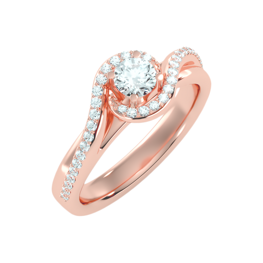 Milagro Halo Ring In 925 Sterling Silver - One