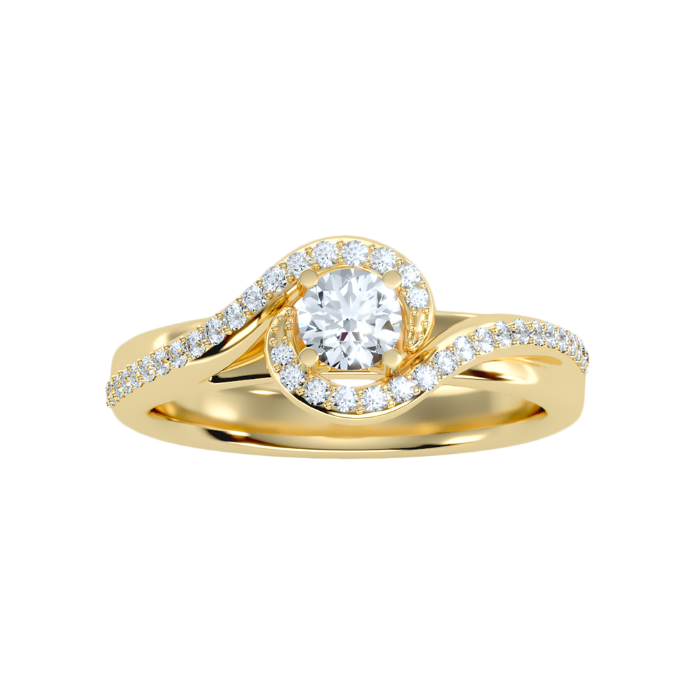 Milagro Halo Ring In 925 Sterling Silver - Ten