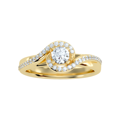 Milagro Halo Ring In 925 Sterling Silver - Ten