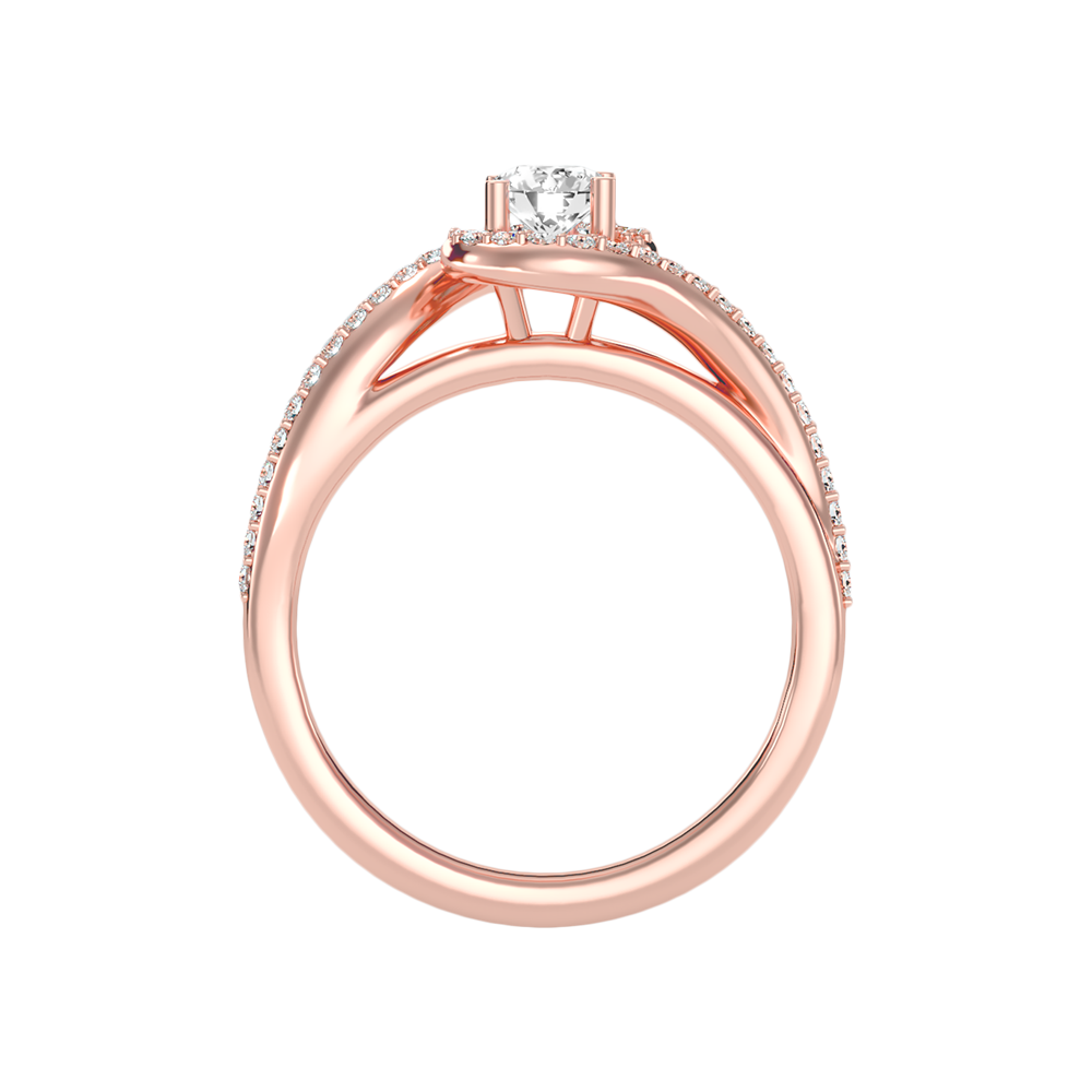 Milagro Halo Ring In 925 Sterling Silver - Two