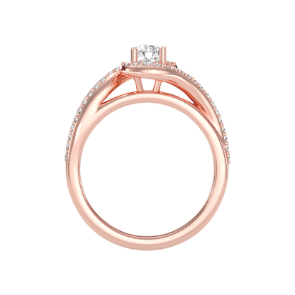 Milagro Halo Ring In 925 Sterling Silver - Two
