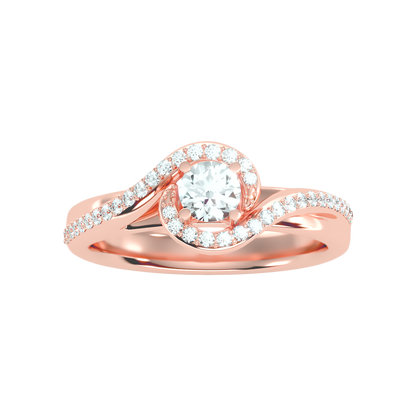 Milagro Halo Ring In 925 Sterling Silver - Three