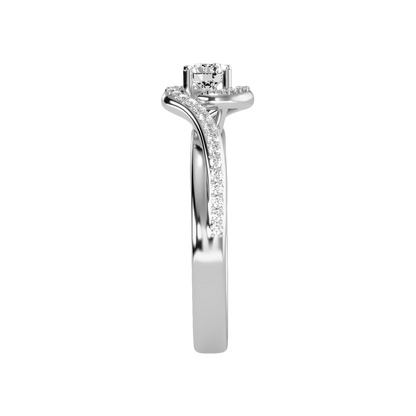 Milagro Halo Ring In 925 Sterling Silver - Eight