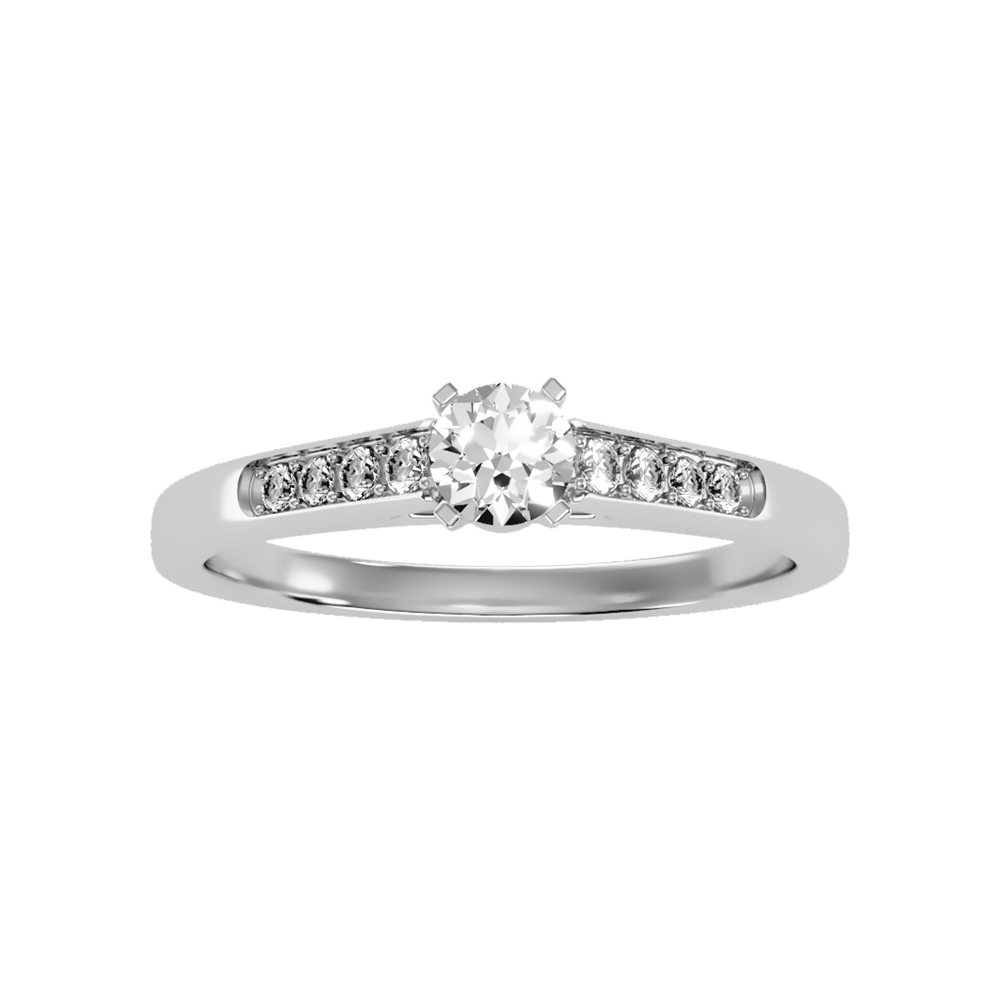 Mind Blowing Solitaire Ring In 925 Sterling Silver - Six