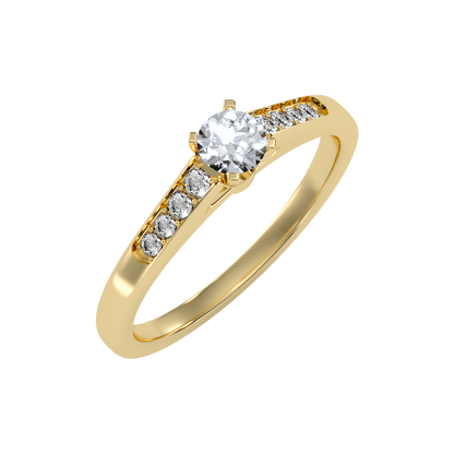 Mind Blowing Solitaire Ring In 925 Sterling Silver - Nine
