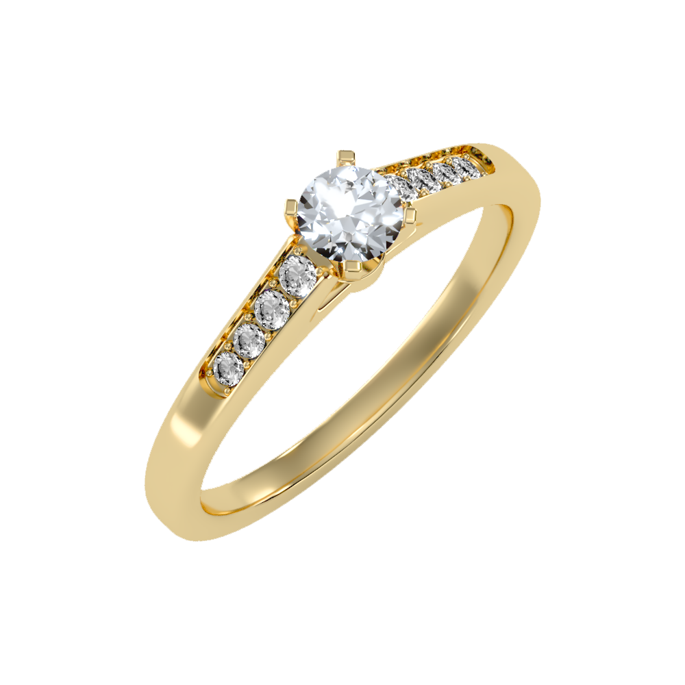 Mind Blowing Solitaire Ring - Nine