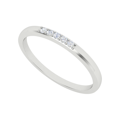 Mirinda Stackable Ring In 925 Sterling Silver - One