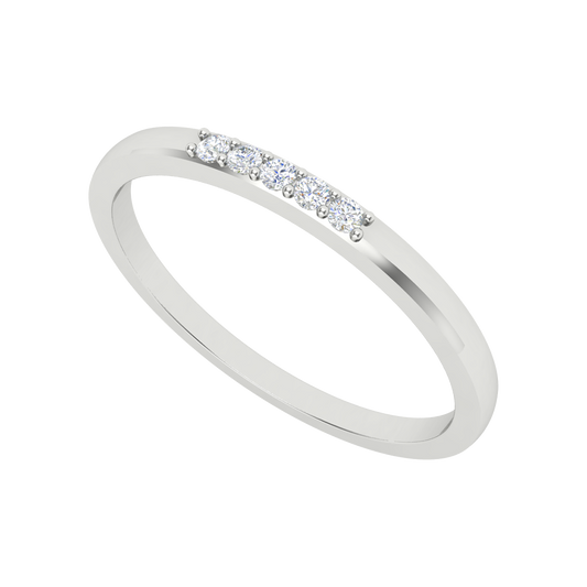 Mirinda Stackable Ring In 925 Sterling Silver - One