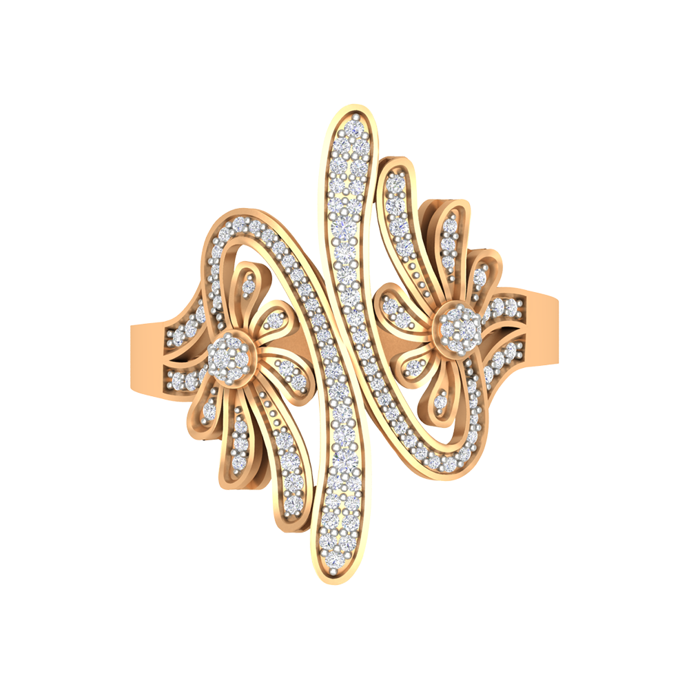 Mojito Stylish Diamond Ring - Two