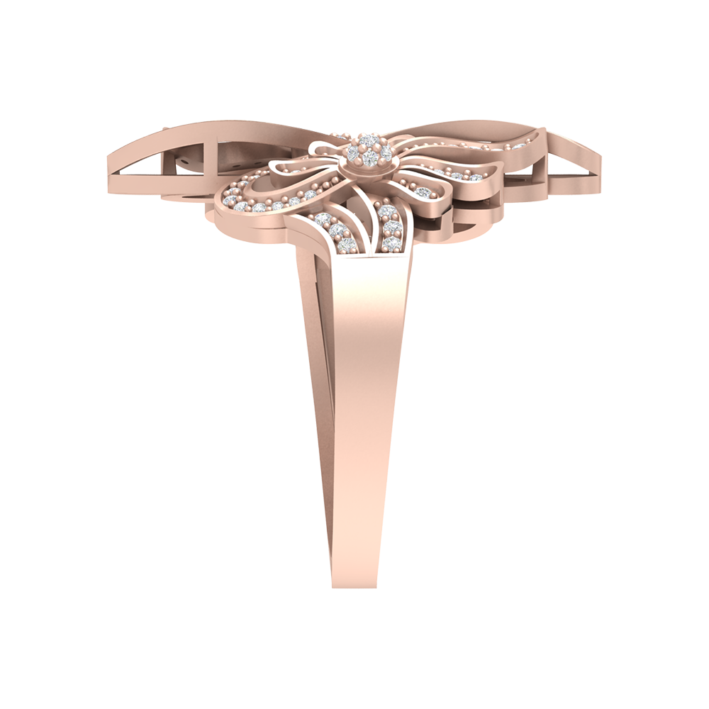 Mojito Stylish Diamond Ring In 925 Sterling Silver - Seven