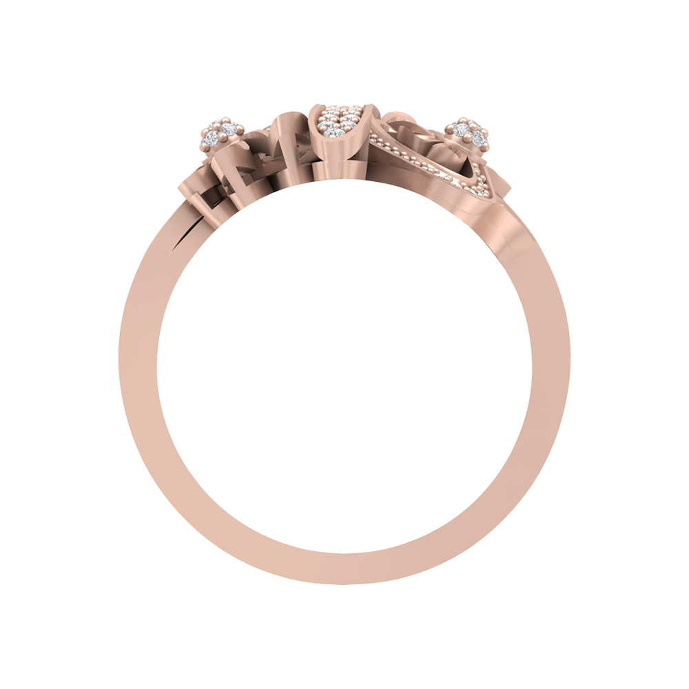 Mojito Stylish Diamond Ring In 925 Sterling Silver - Eight