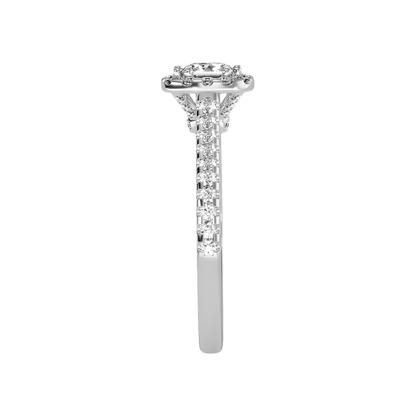 Momentous Halo Ring In 925 Sterling Silver - Eight