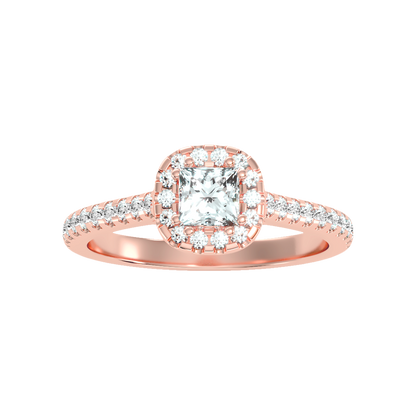 Momentous Halo Ring In 925 Sterling Silver - Nine