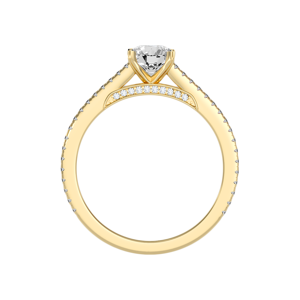 Mona Solitaire Ring In 925 Sterling Silver - Twelve