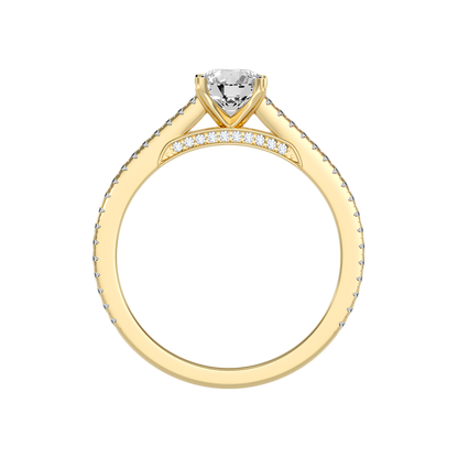 Mona Solitaire Ring In 925 Sterling Silver - Twelve