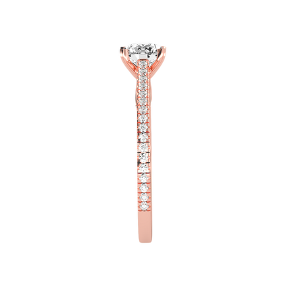 Mona Solitaire Ring In 925 Sterling Silver - Eight