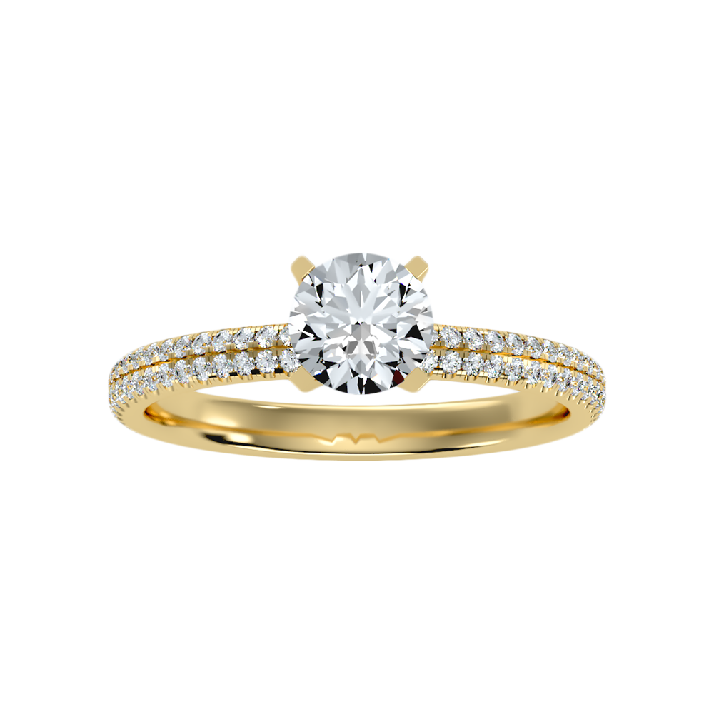 Mono Solitaire Ring In 925 Sterling Silver - Ten