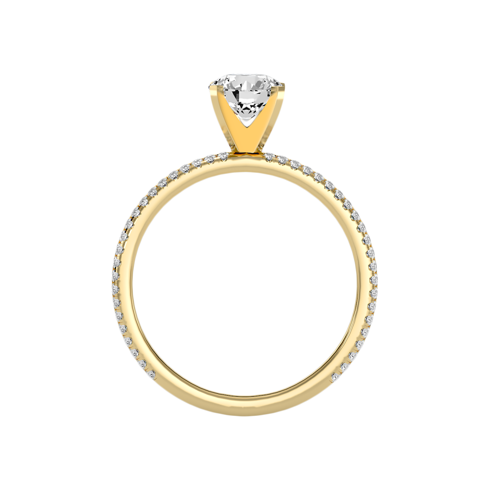 Mono Solitaire Ring In 925 Sterling Silver - Twelve