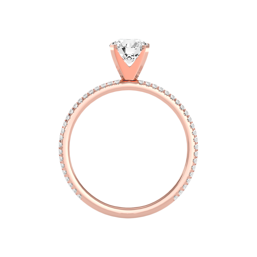 Mono Solitaire Ring In 925 Sterling Silver - Four