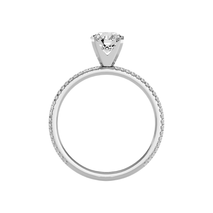 Mono Solitaire Ring In 925 Sterling Silver - Eight