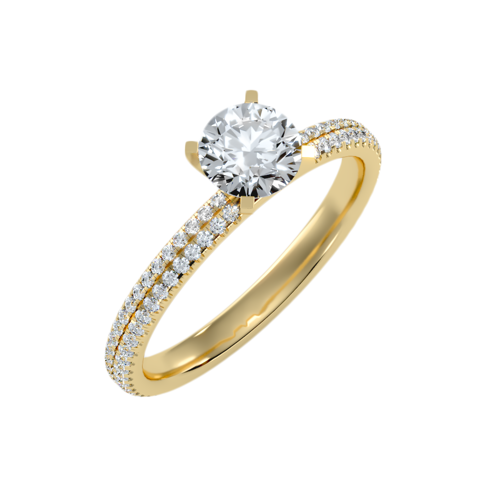 Mono Solitaire Ring - Nine