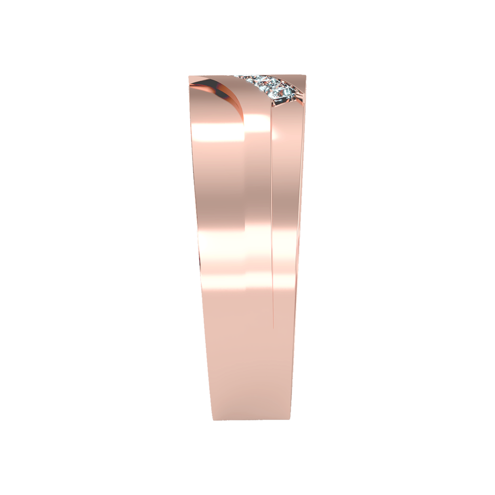 Moonlit Men's Band In 925 Sterling Silver - Eleven