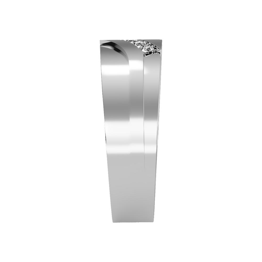 Moonlit Men's Band In 925 Sterling Silver - Seven