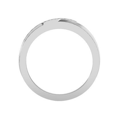 Moonlit Men's Band In 925 Sterling Silver - Eight
