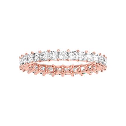 Mystic Eternity Band In 925 Sterling Silver - Three