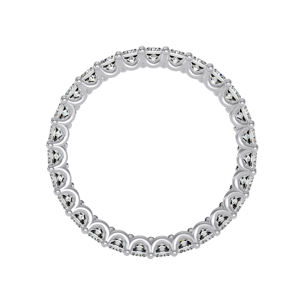 Mystic Eternity Band In 925 Sterling Silver - Eight