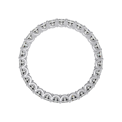 Mystic Eternity Band In 925 Sterling Silver - Eight
