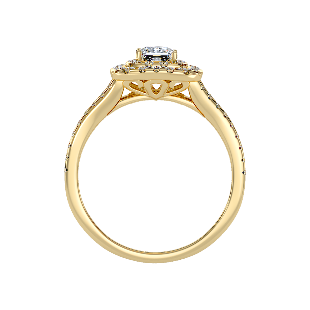 Mystic Halo Solitaire Ring - Thirteen