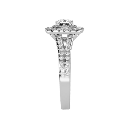Mystic Halo Solitaire Ring - Nine