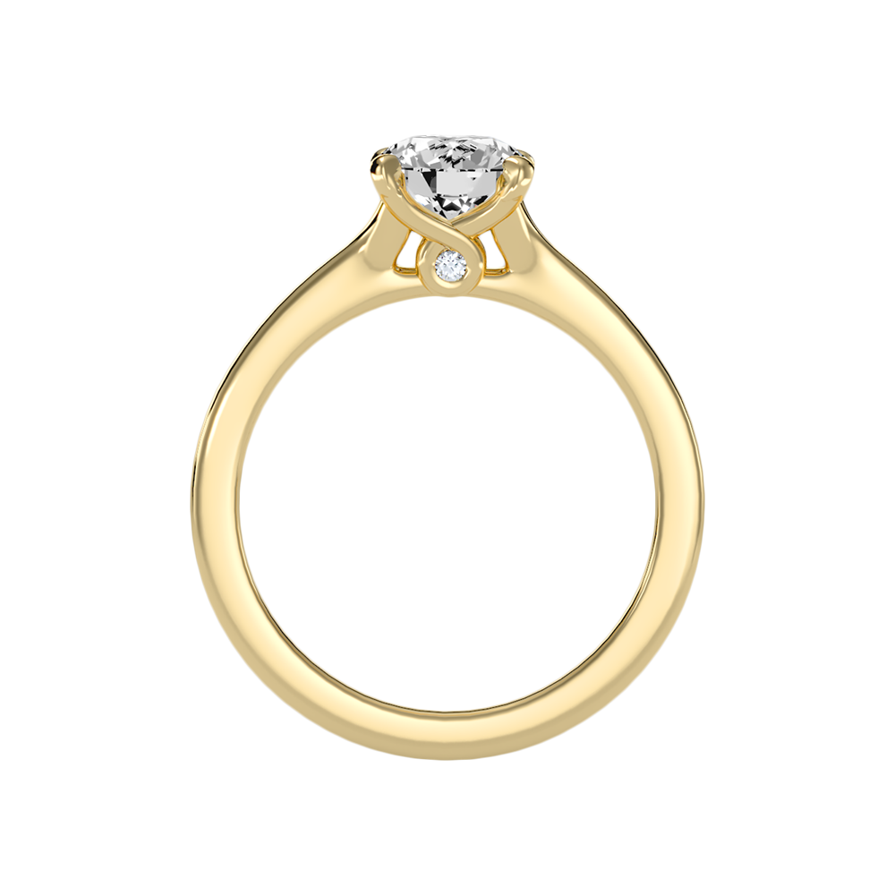 Naive Solitaire Ring In 925 Sterling Silver - Twelve