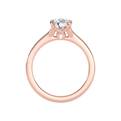 Naive Solitaire Ring In 925 Sterling Silver - Six