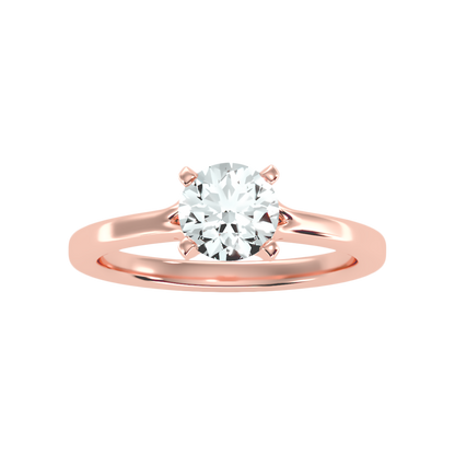 Naive Solitaire Ring In 925 Sterling Silver - Seven