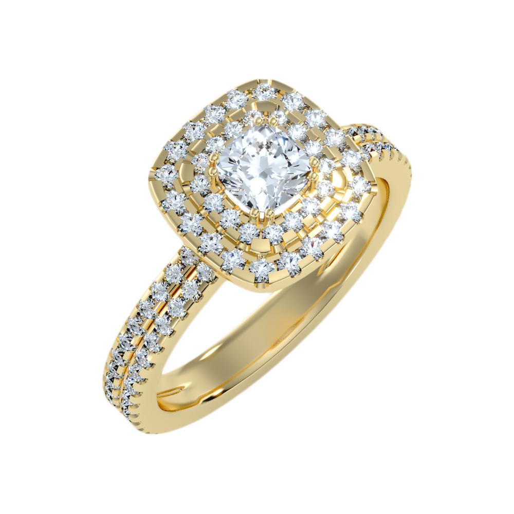 Natural Solitaire Ring - One