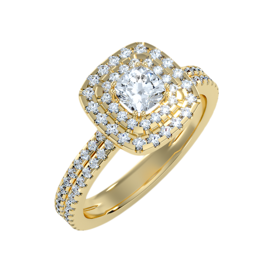 Natural Solitaire Ring - One