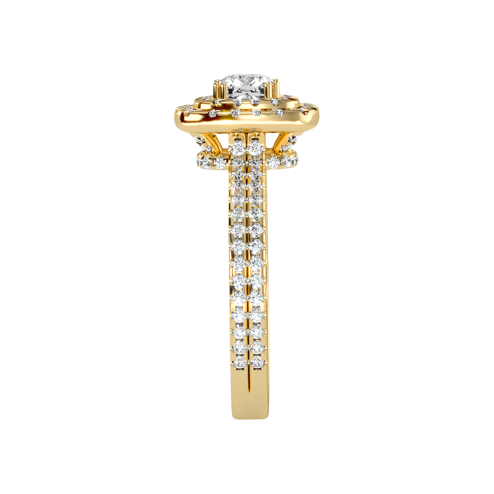 Natural Solitaire Ring - Four
