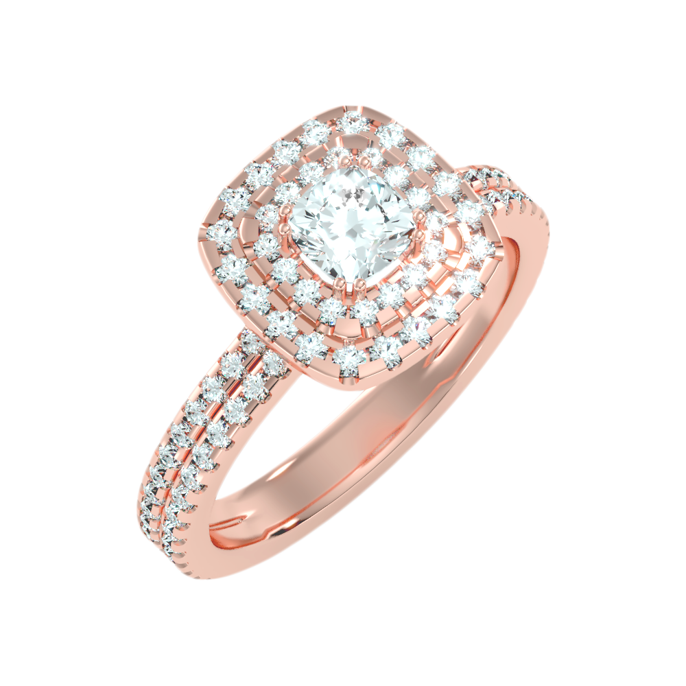 Natural Solitaire Ring - Nine