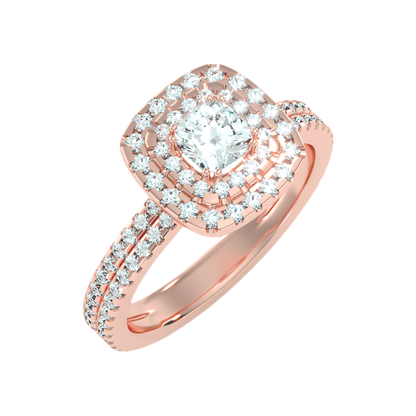 Natural Solitaire Ring - Nine