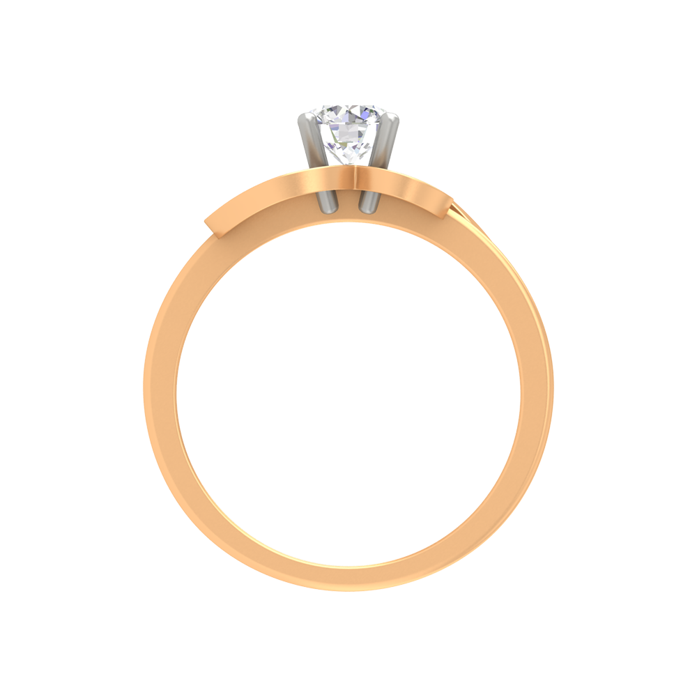 Nature's Basket Solitaire Ring In 925 Sterling Silver - Eleven